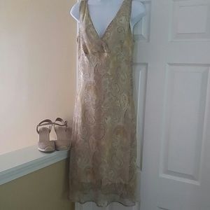 Light and airy cream/tan Paisley sundress